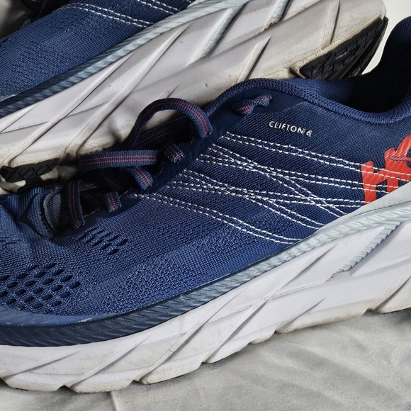 Hoka Men\'s Navy and Red Athletic Shoes 9.5 main image 12